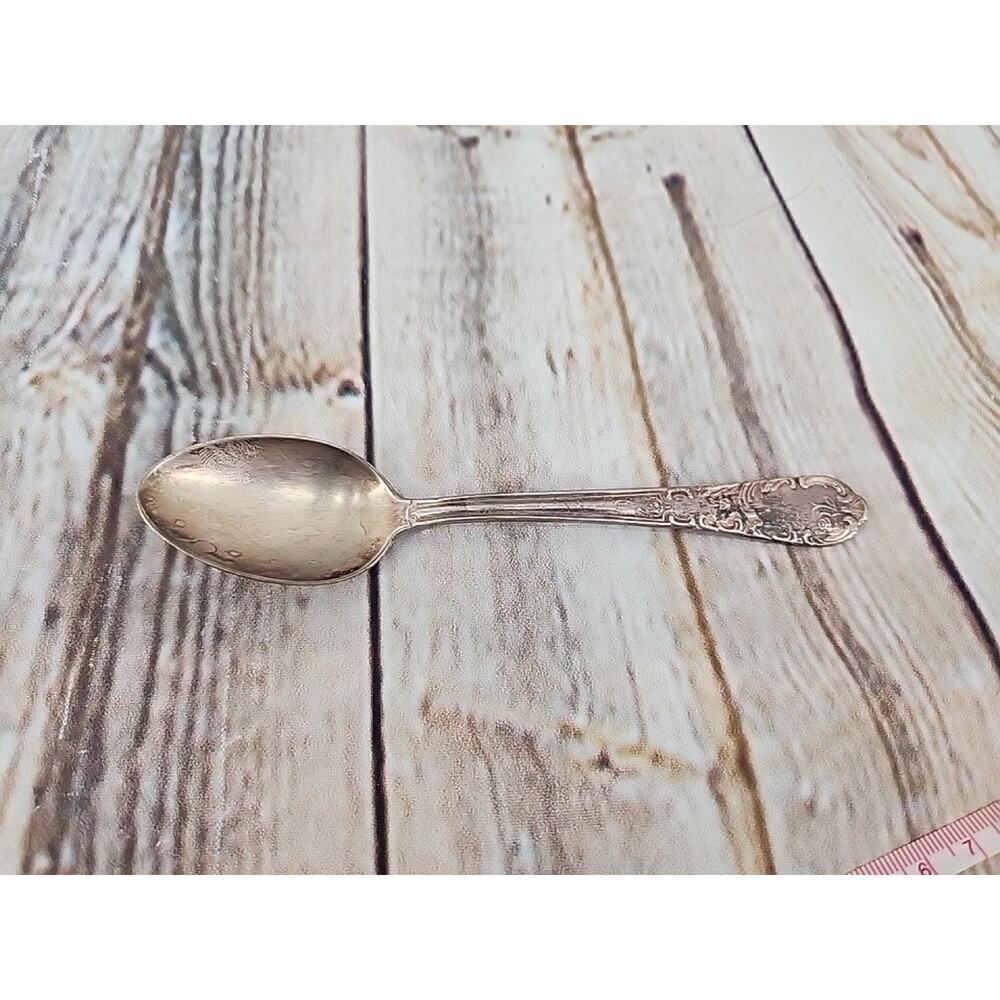 Antique Spoon Marked Votra 100 Patina Teaspoon